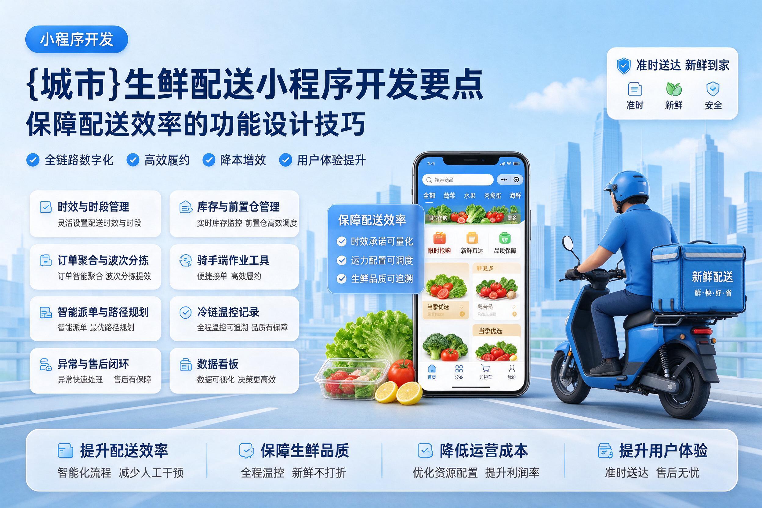 金林生鲜配送小程序开发要点：保障配送效率的功能设计技巧
