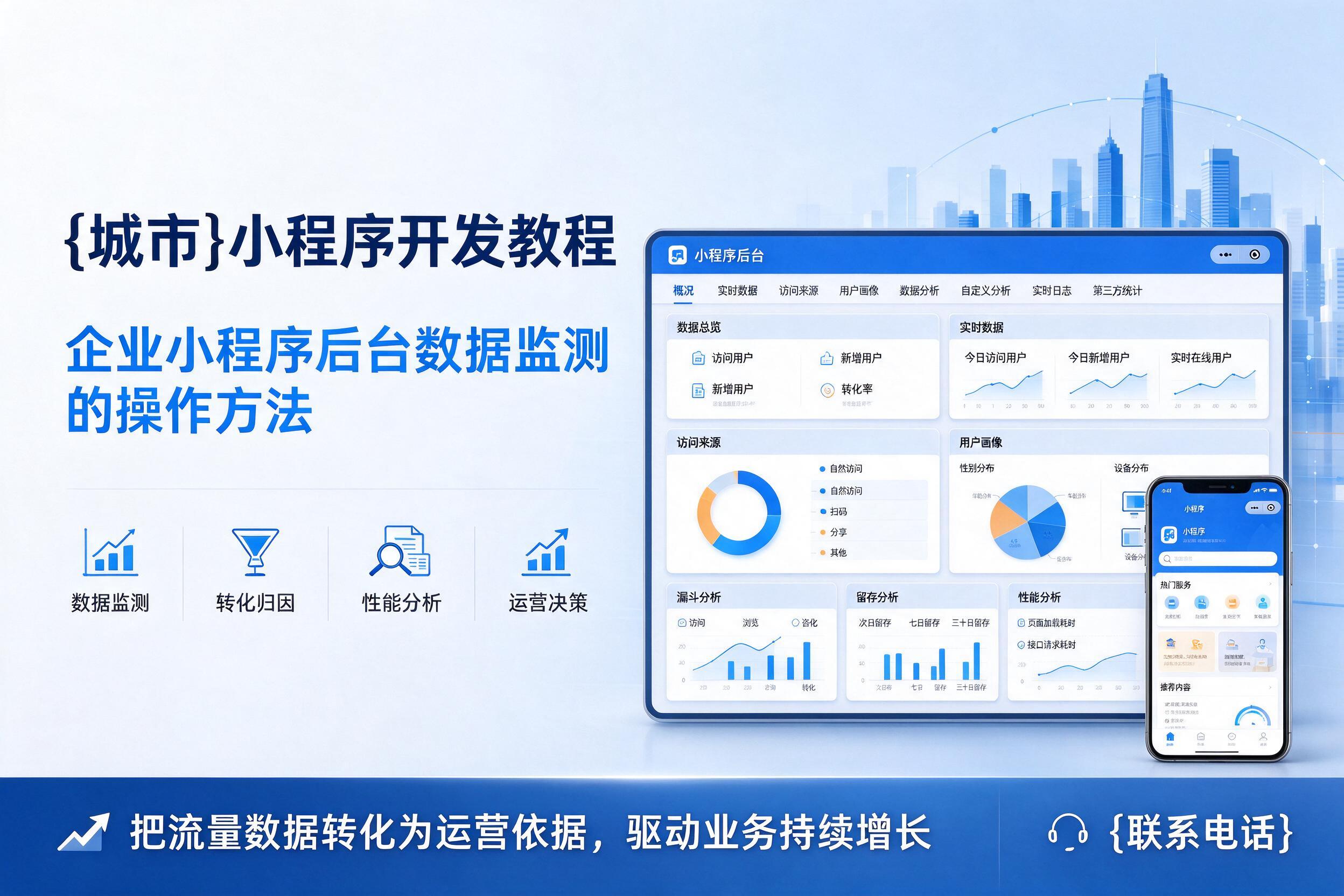 金林小程序开发教程：企业小程序后台数据监测的操作方法