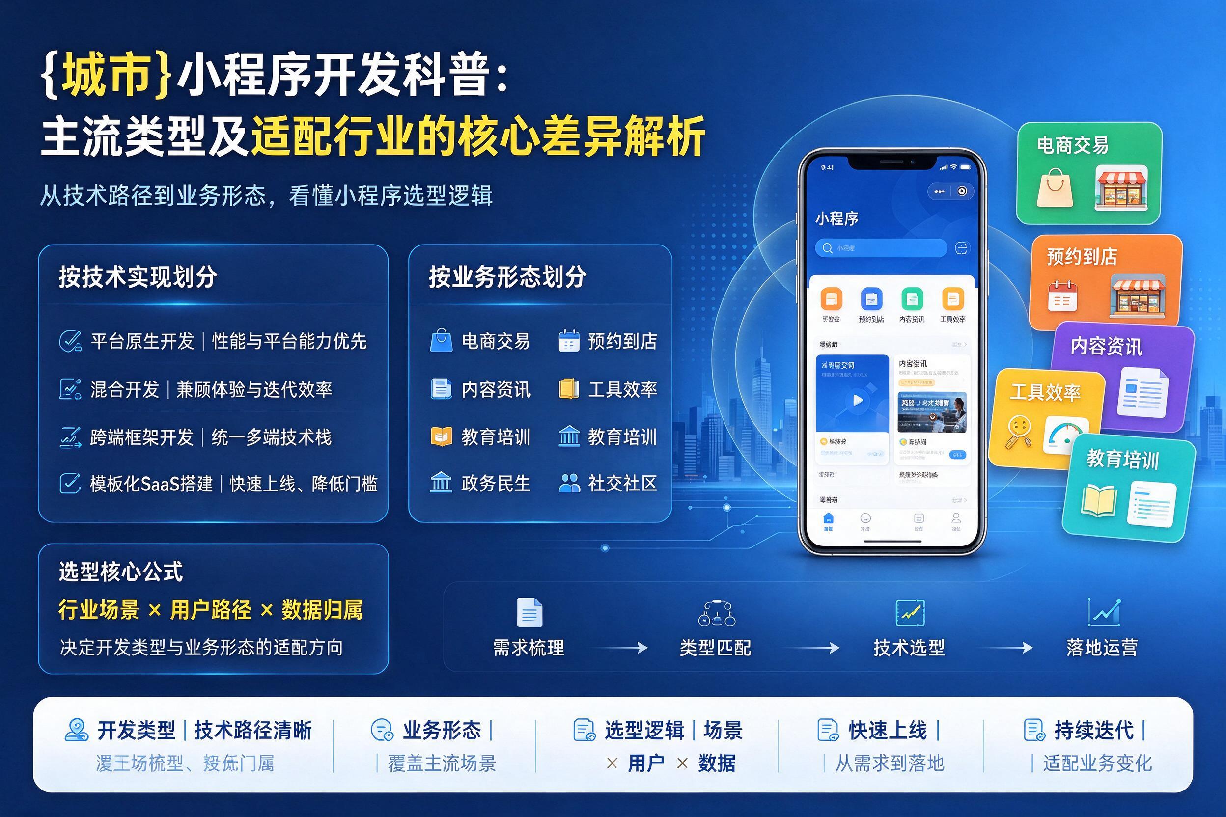 金林小程序开发科普：主流类型及适配行业的核心差异解析